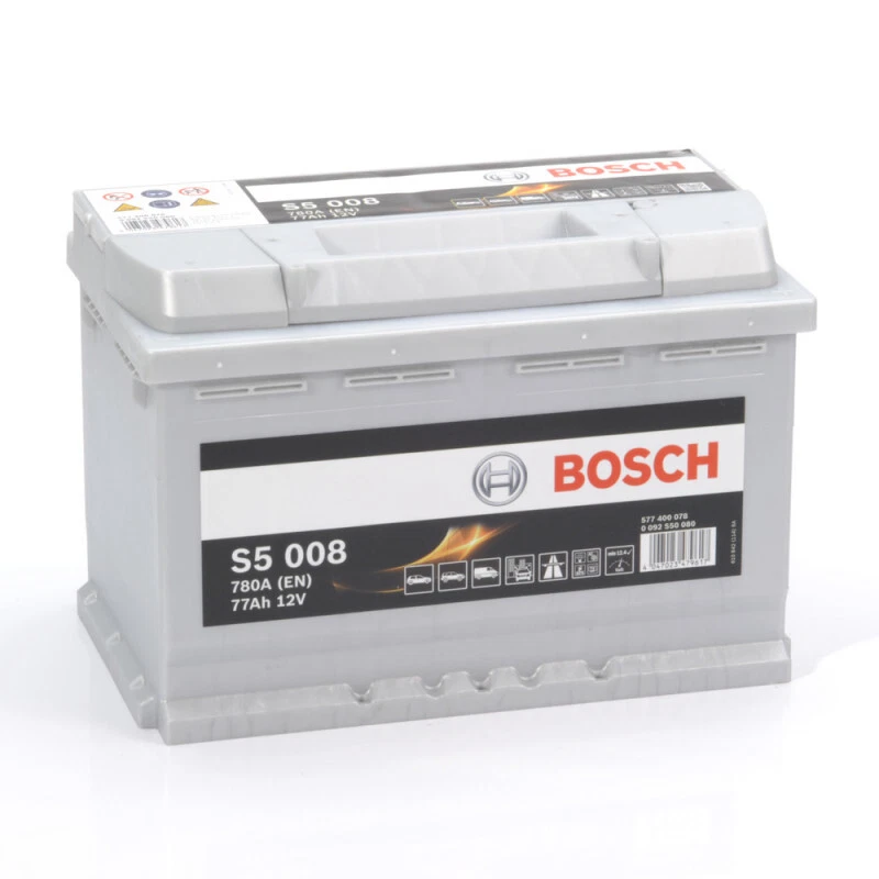Batterie Bosch S5008 12v 77ah 780A 0092S50080 L3D - Photo 1/1