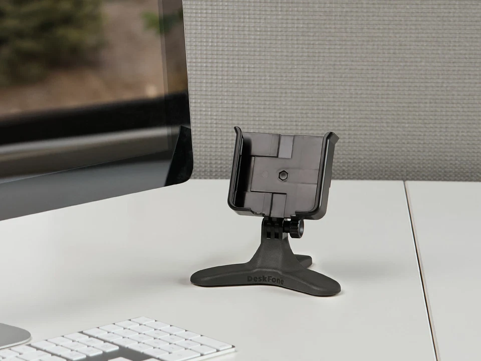 WeatherTech DeskFone XL Soporte ajustable de superficie plana para escritorio y mostrador para teléfono celular Foto 2 de 3