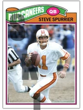1977 STCC #530 Topps Steve Spurrier Tampa Bay Buccaneers HOF Florida