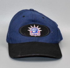 New York Rangers Statue of Liberty Twins Enterprise Vintage Strapback Cap Hat
