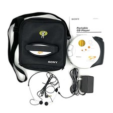Sony Walkman D-SJ301 S2 Sports CD Player Complete with Headphones Strap Case