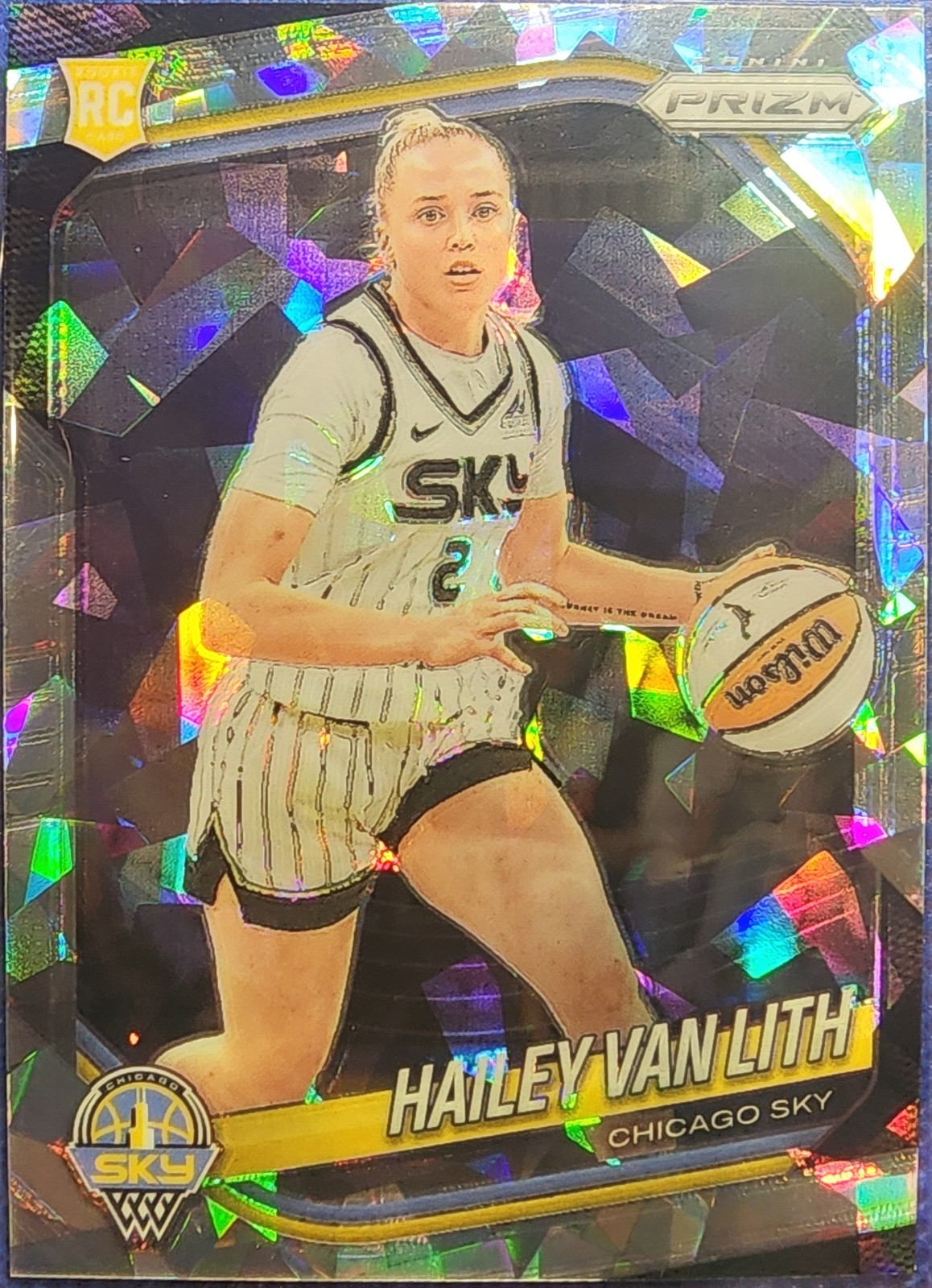 2025 Panini Prizm WNBA #2 Hailey Van Lith Ice Prizms