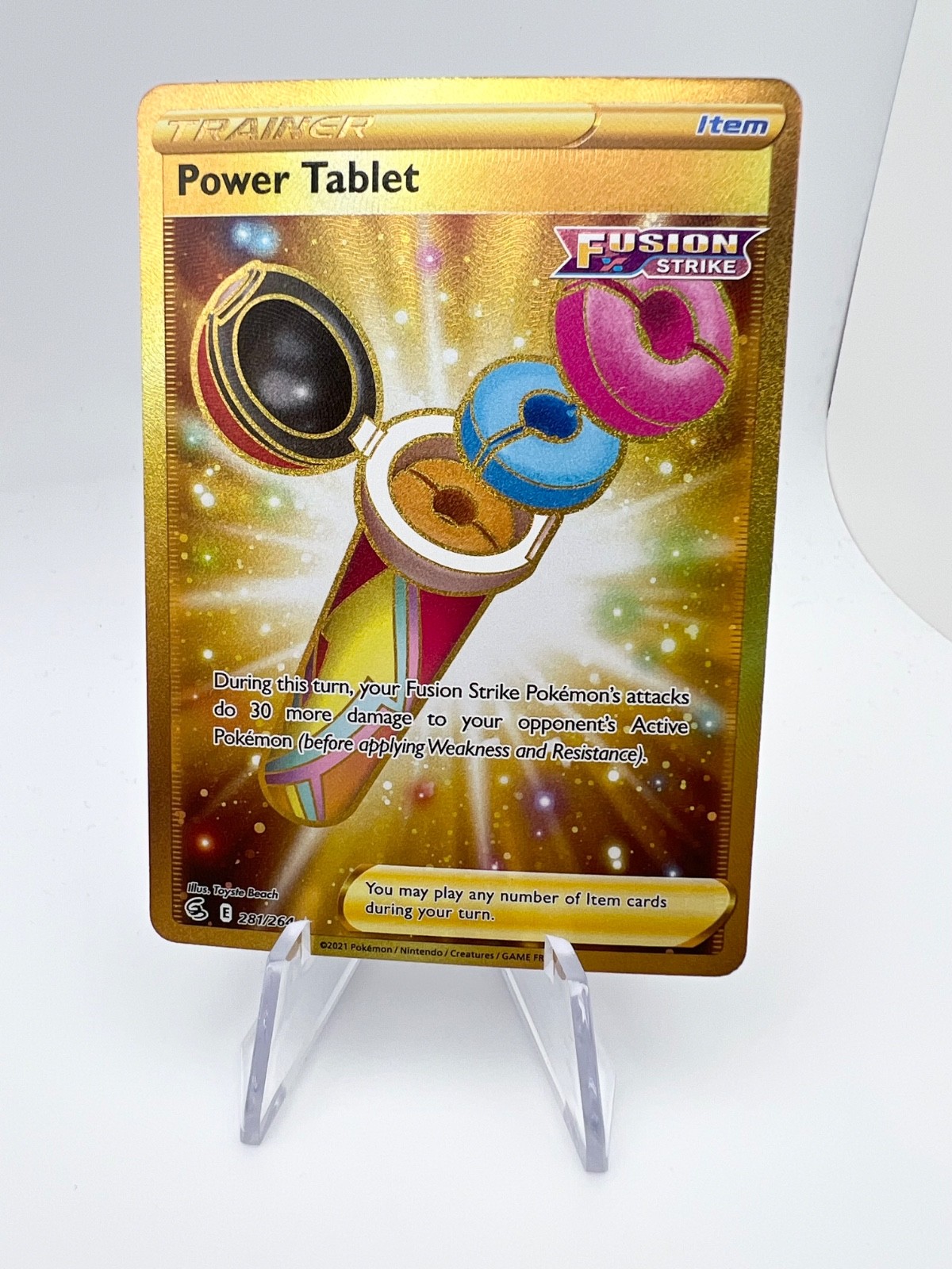 Power Tablet (Secret) Secret Rare SWSH08: Fusion Strike 281/264 NM