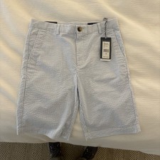 Vineyard Vines Boys Shorts Size 14, Seersucker Breaker Shorts, Ocean Breeze New