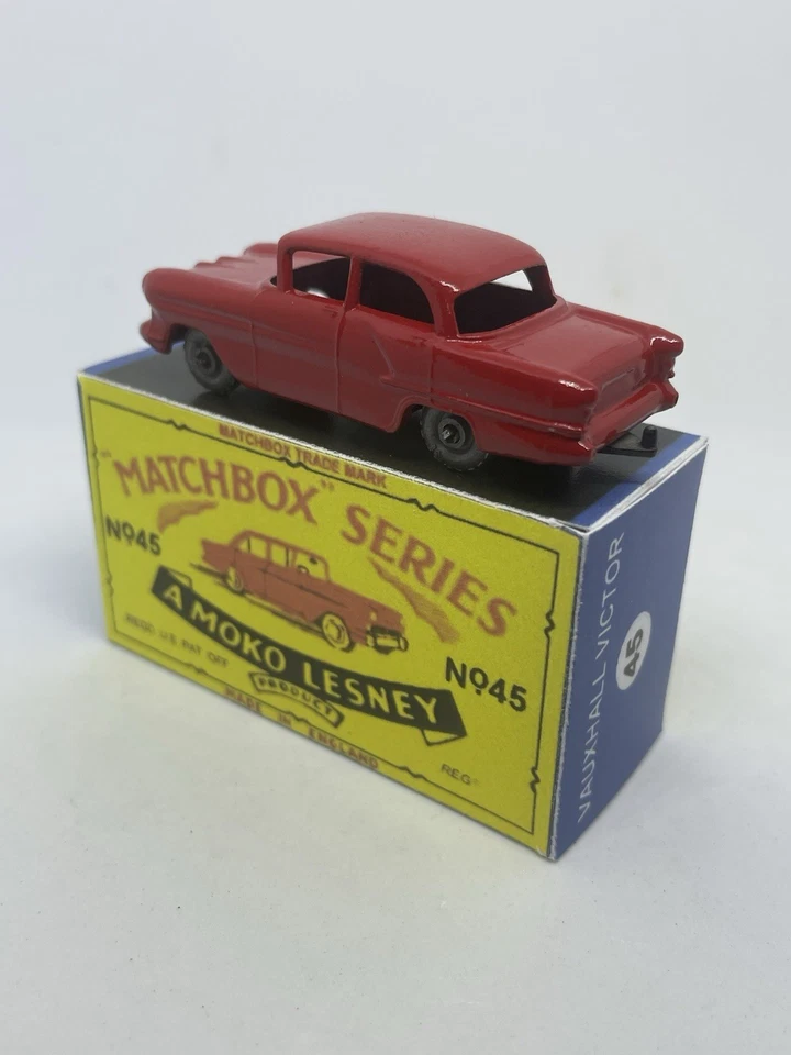 Matchbox Lesney Phantom 45 Vauxhall Victor Rare Red Metal Wheels Repro Box - Image 4 of 4