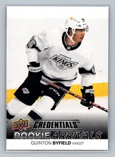 Quinton Byfield 2021-22 Upper Deck Credentials #RA-4 Rookie Arrivals