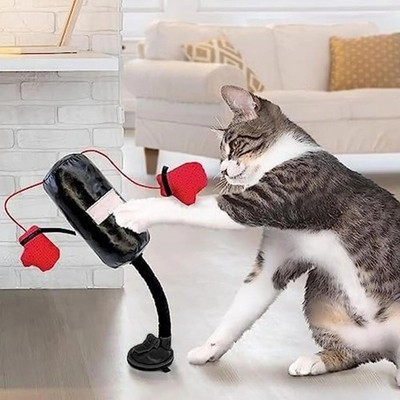 Premium Fun Cat Punching Bag Interactive Toy fits Indoor Adult Cat Stress Relief