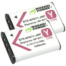 Wasabi Power Battery for Sony NP-BY1 2-Pack 