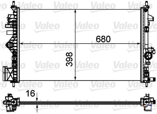 Valeo 735485 KüHler, MotorküHlung FüR Opel Saab-image