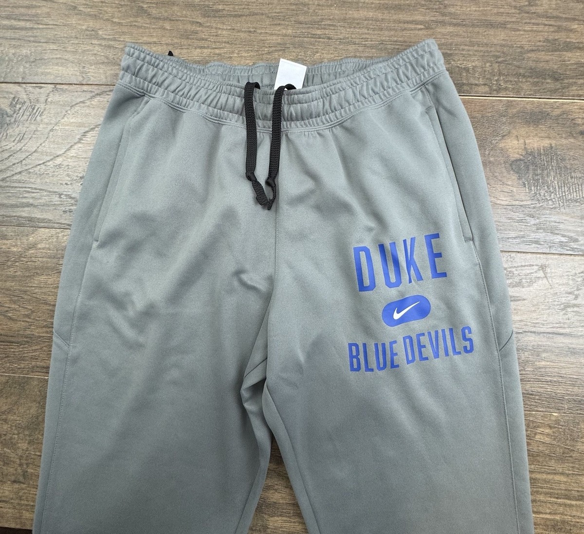 Nike Duke Blue Devils Sweat Pants Mens Large Gray Fleece NCAA Tech