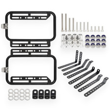 Universal Motorcycle Pannier Rack Mounting Kit - Adjustable Brackets & Fixings