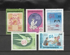 Burma STAMP 1974 ISSUED UPU CENTURY COMPLETE SET, MNH, RARE