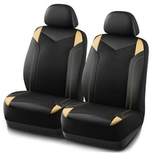 Car Seat Cover, Super Breathable Mesh Front Seat Cover for Cars Leather Beige