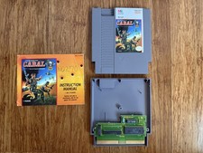 Cabal Nintendo NES • Milton Bradley • Authentic Cart Manual & Dust Sleeve