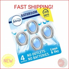 Febreze Bathroom Air Freshener Odor-Fighting for Small Spaces Scented Plug In Al