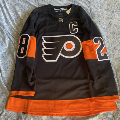 Claude Giroux Adidas Jersey Size 52 Captain Black Philadelphia Flyers NWT 