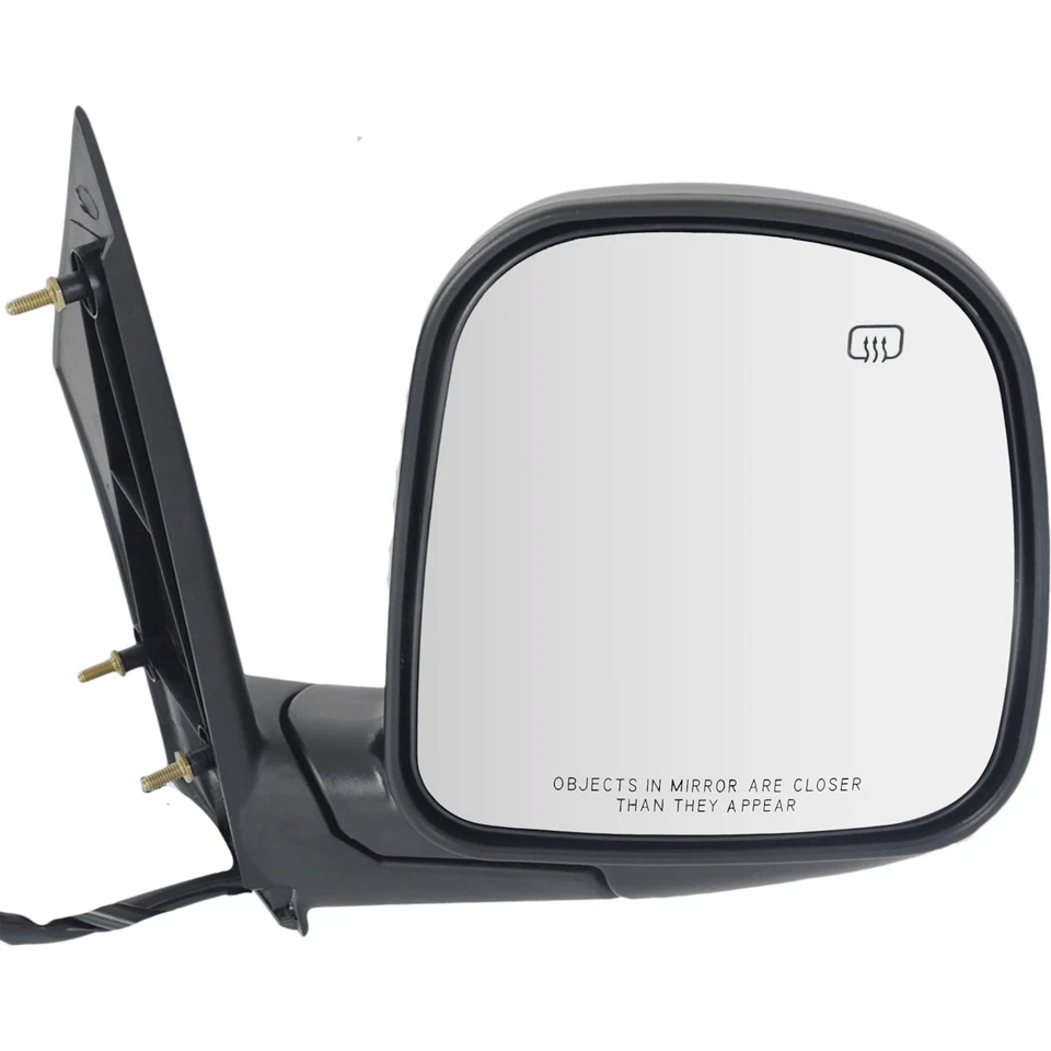 Mirrors Set of 2 Driver & Passenger Side Heated for Chevy SaVana GMC 2500 Pair - Image 3 of 4
