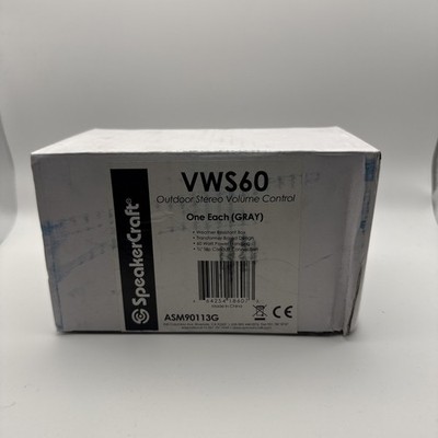 SpeakerCraft VWS60 Outdoor Stereo Volume Control Gray ASM90113G