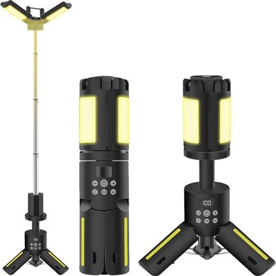 Flashlight Rechargeable  Light Camping Outdoor Adventure 10050mAh Black