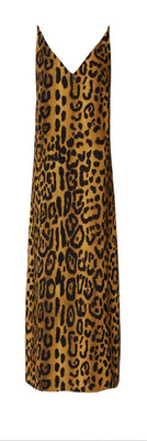 Adam Lippes Leopard Loose Cami Dress Size 8 MSRP: $310
