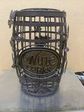 Metal Rustic Wine Barrel Cork Cage Cork Holders for Cork Collectors Home Decor