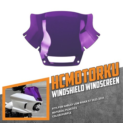 #ad 8.5quot; Purple Windshield Windscreen Fits For Harley Low Rider ST FXLRST 117 22 25 $73.99