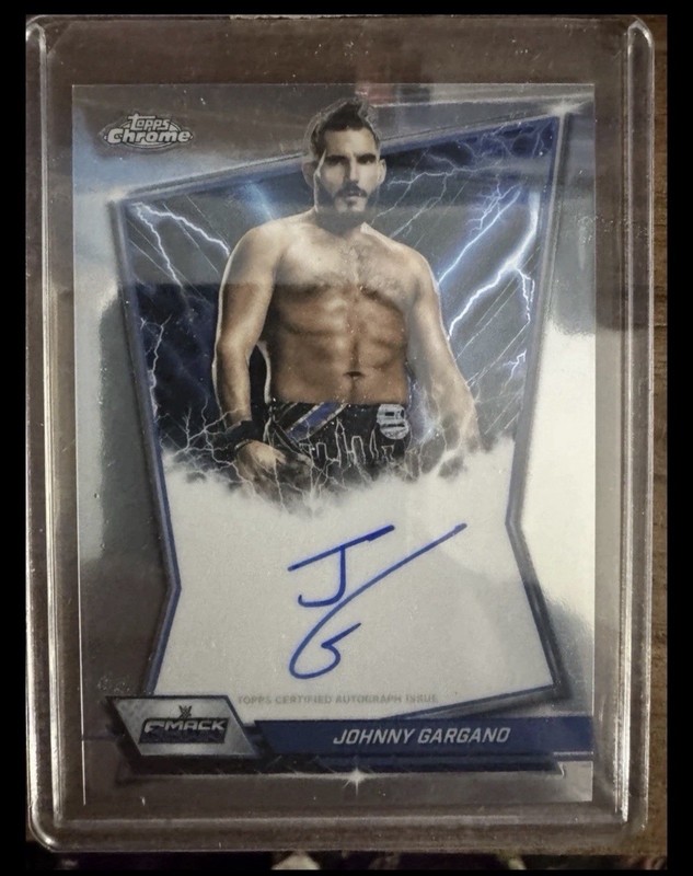 2026 Topps Chrome WWE Johnny Gargano Auto on Card Blue Brand Auto