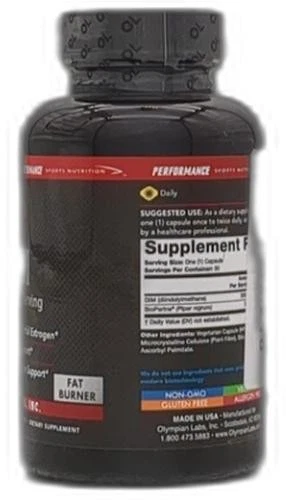 *2025-9-30* Olympian Labs Performance Dim Suplemento 250 mg - Dim Foto 4 de 4