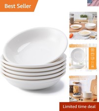 6 Pack Dip Bowls, 3 OZ Ceramic Soy Sauce Dish, White Dipping Sauce Bowls Smal...