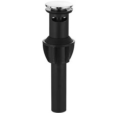 Bathroom Sink Pop-Up Drain with Overflow in Polished Chrome