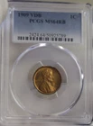 1909 V.D.B. US Lincoln Cent 1c MS64 RB (Red/Brown) PCGS