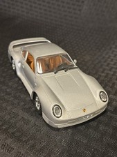CB CAR Silver Porsche 959 1:24 Made In Italy