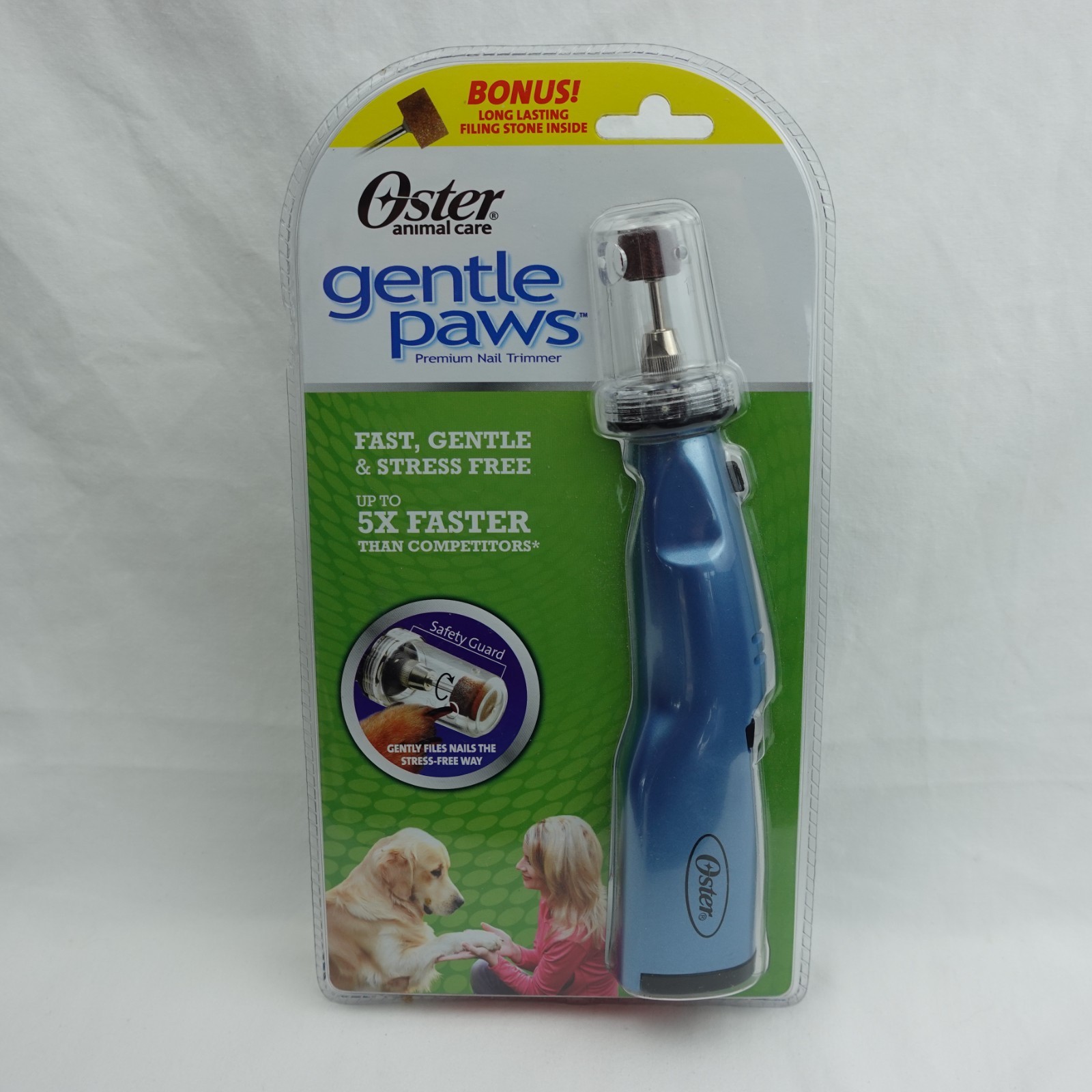 Oster Gentle Paws Cordless Nail Grinder Dog Cat 2-Speed Safe