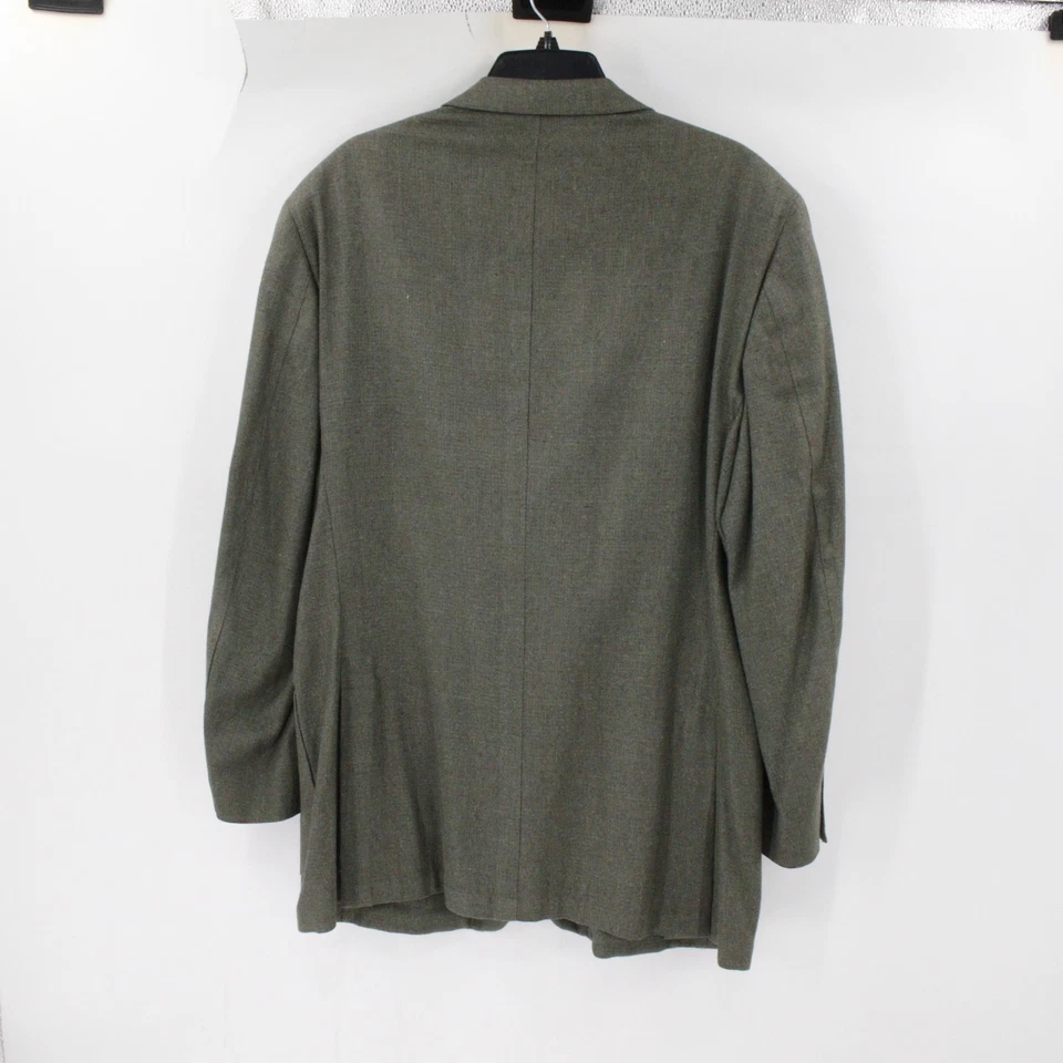 VTG Paul Stuart Sport Coat Mens 44 Medium long Silk Hopsack deconstructed patch - Image 4 of 4