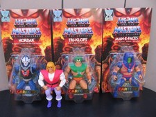 MOTU Origins TRICLOPS  HORDAK  MAN-E-FACES  PRINCE ADAM   TRI Cartoon Collection