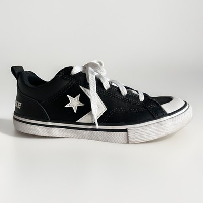 Converse Pro Blaze Sneakers US 5.5 Black White Lace Up Low Top