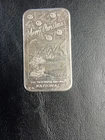 Vintage National Mint 1989 Merry Christmas 0.999 1oz Troy Silver bar