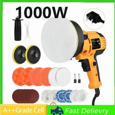 1000W Car Polisher Buffer Sander Polishing Machine Kit Waxing with 5" Pad Bonnet