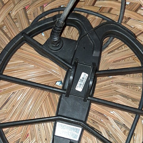 nostalgic makro sp28 (11) black metal detecter coil , not tested as is !