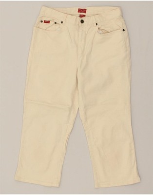 CHAPS Damen Capri Jeans US 6 Medium W28 L21 Beige Baumwolle AS25