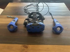 HTC Vive VR Headset with Controllers and Deluxe Audio Headstrap