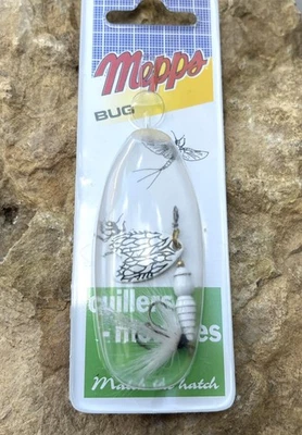Mepps Bug N°1 Cuiller Tournante 4g Blanche Neuve Truite Ombre Perche - Photo 1/4