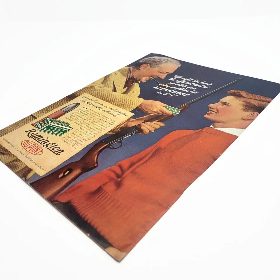 Anuncio de munición Remington Cleanbore 1936 de colección rifle caza • anuncio de DuPont Foto 3 de 4