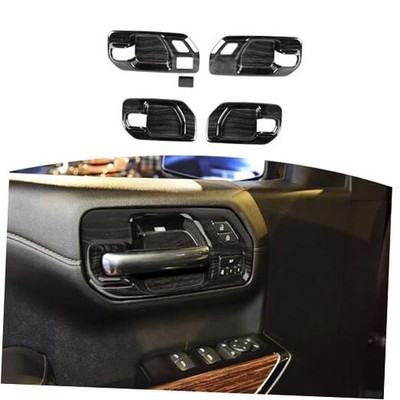 RT-TCZ for Silverado Inner Door Handle Cover Trim Bowl for Chevy Black