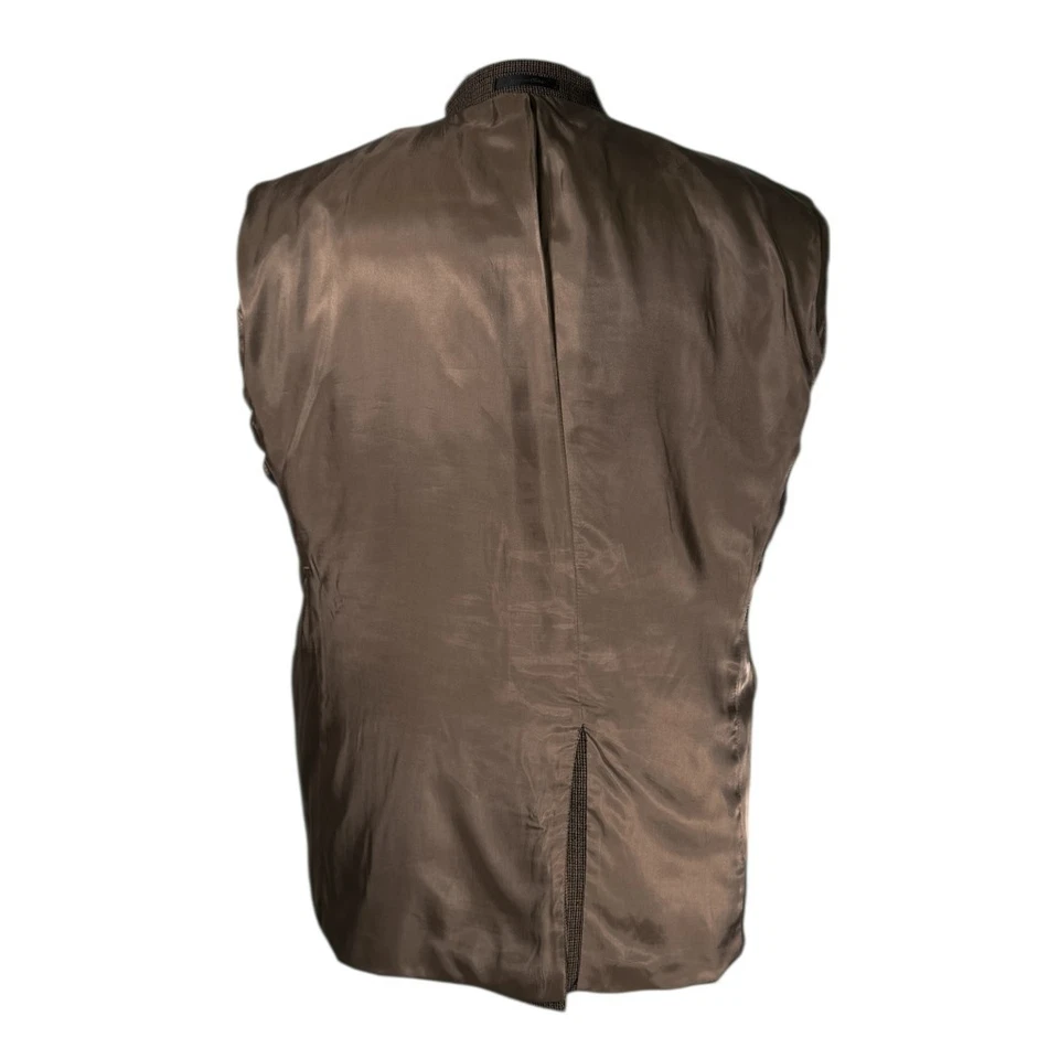 Blazer Chaps Ralph Lauren Para Hombres 44S Marrón Cuadros 100% Lana Abrigo Deportivo Chaqueta Forrada Foto 3 de 4