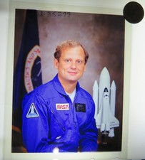 NASA Photo Transparency Positive 4 x 5" VTG astronaute Norman THAGARD 1978