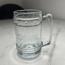 Captain Morgan Glass Tankard Stein Spiced Rum Embossed