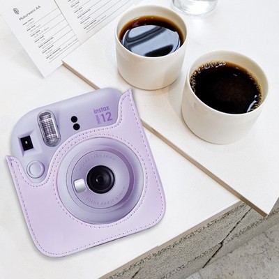 Instant Camera Protective Case PU Leather Camera Storage Bag With Removable