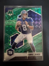 2021 Panini Mosaic Daniel Jones #149 Green Mosaic Prizm