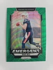 2024 Panini Prizm - Emergent Drake Maye #4 Green Wave Prizm (RC)